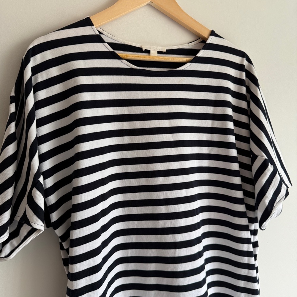 COS Striped Cotton Dress, M - Picture 2 of 9